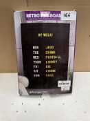 Global Gizmos Retro Peg-Board. RRP £25 - GRADE U