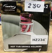 CleverSpa Hot Tub Drinks Holders. RRP £20 - GRADE U