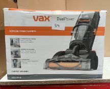 Vax DualPower Carpet Washer. RRP £250 - GRADE U