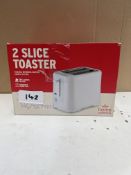 Morrisons Home Essentials 2 Slice Toaster. RRP £25 - GRADE U