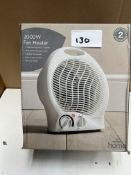 Morrisons Home Fan Heater. RRP £20 - GRADE U