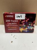 The Christmas Workshop 200 Fairy Lights. RRP £25 - GRADE U