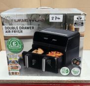 Daewoo Double Drawer Air Fryer. RRP £200 - GRADE U