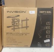 Invision HDTV-DXL Low Profile Double Arm Mount. RRP £100 - GRADE U