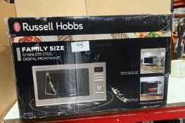 Russell Hobbs Family Size Stainless Steel Digital Microwave. RRP £150 - GRADE U