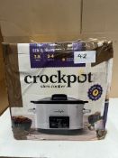 Crockpot Slow Cooker. RRP £150 - GRADE U