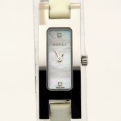 Gucci / 3900L Diamond Dial, Mother of pearl - (Unworn) Ladies Steel Wrist Watch