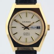 ORANO / 25 JEWELS INCABLOC Automatic -Day / Date - (Unworn) Leather / Gentlemen's