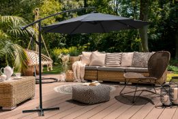 3m Cantilever Parasol - Grey