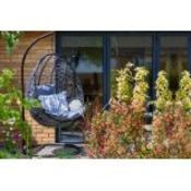 New Rattan Hanging Egg Chair and Coffee Table