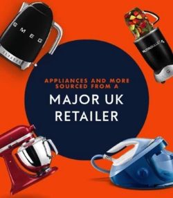 No Reserve Pallets of Customer Returns I Small Domestic Appliances, Fashion, Toys & Furniture - Sourced from a Major UK Retailer