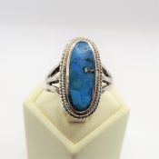 Artisan Sterling Silver Apatite Gemstone Ring