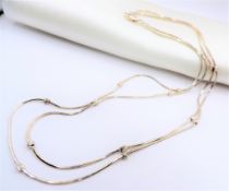 Italian 925 Sterling Silver Necklace New With Gift Pouch