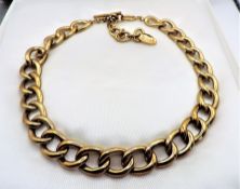 Vintage Signed Monet Gold Plated Chunky Link Necklace c. 1980's