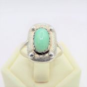 Artisan Sterling Silver Amazonite Ring