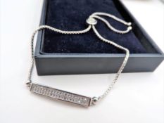 Sterling Silver Gemstone Bracelet New With Gift Pouch