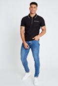 29 x Black Textured Polo Total RRP £1,102