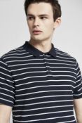67 x Stripe Textured Jersey Polos