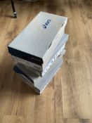 4 Pairs Asics Trainers Mixed Styles and Sizes