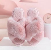 Brand New Indoor Fur Slippers. Size 7 - 8