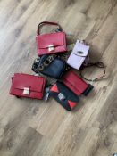 Assortment of 6 Cross Body Leather & Faux Leather Bags