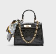 Brand New Mini Handbag With Scarf Detail