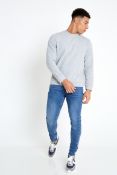 38 x Crew Neck Grey Marl Sweatshirt Total RRP £1520