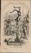 London Victorian Street Acrobats Antique 1864 Henry Mayhew Print.
