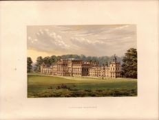 Wentworth Woodhouse Yorkshire Gilt-Edge Coloured Antique Book Plate.