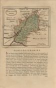 Gloucestershire Antique c1783 F Grose Copper Coloured George III Map.