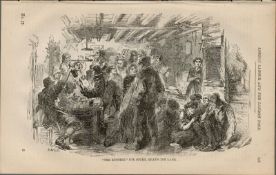 London Victorian Kitchen Gray Inn Lane Antique 1864 Henry Mayhew Print.
