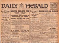 Irish War of Independence News Reports Black & Tans, Hunger Strikes 1920-5
