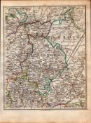 East England Cambridge Bedford John Cary’s Antique 1794 Map.