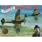 WWW 2 1940 The Battle Of Britain Spitfires Penny Metal Wall Art