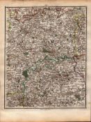 Gloucestershire Cheltenham Marlborough John Cary's Antique 1794 Map.