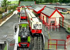 Llanberis Railway Station Large Metal Wall Art.