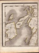Highlands Argyll & Bute Hebrides - John Cary's Antique George III 1794 Map.