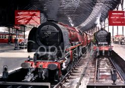 Duchess 46245 & 46137 Trains at Euston Station Metal Wall Art.