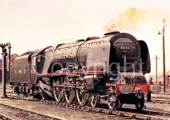 L.M.S. Duchess 6254 City of Stoke in Black Livery Steam Train Metal Wall Art.