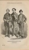 London Victorian Traders in Holiday Clothes Antique 1864 Henry Mayhew Print
