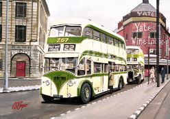 Blackpool Yates Wine Lodge Scene Nostalgic Large Metal Wall Art.