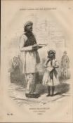 London Victorian Hindoo Tract Street Seller Antique 1864 Henry Mayhew Print.
