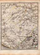 Gretna Green Jedburgh Lockerbie Selkirk - John Cary’s Antique 1794 Map.
