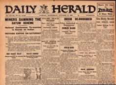 Irish War of Independence News Reports Black & Tans, Hunger Strikes 1920-4