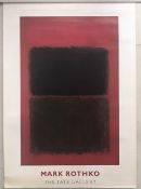 Mark Rothco (1903-70) Light Red Over Black - 1953, TATE Gallery Exhibition, Lithograph, 1993