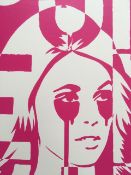 PURE EVIL (b.1968) ,Evil Sharon Tate, from the 2013 open Edition in Blood Red (quite rare)