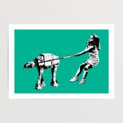 EELUS (b.1979) ‘SHAT-AT’ in Mint colourway Graffiti/Street/Urban Art