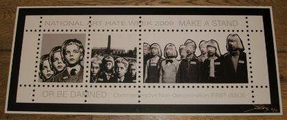 James Cauty (1956 - ) Art Hate 2009, Children of the Damned Make a Stand SIGNED No. 3/13