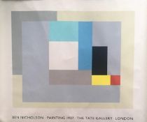 Ben Nicholson (1894-1932) '1937 Painting', TATE Gallery Exhibition, Lithograph, 1992