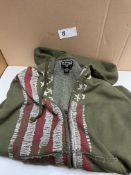 Ralph Lauren Starts and Stripes Green Hoodie Medium. RRP £89.99 - Grade U